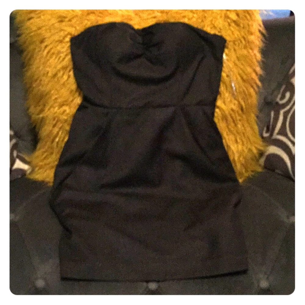 Gray Forever 21 Sweetheart Dress